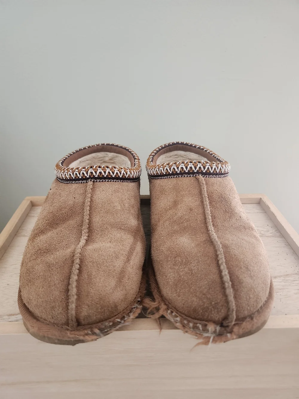 UGG Big Kid's Brown Suede Cozy Slip-On Mule Size 5